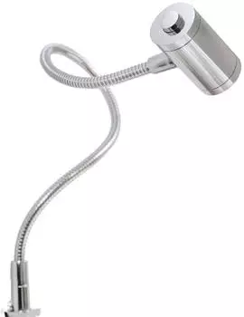 Kalb LED Bettleuchte Warmweiß 3W verchromt
