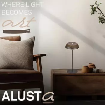 Briloner Alusta LED Tischleuchte kabellos dimmbar Touch IP44 Anthrazit-Bronze (7688015)