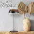 Briloner Alusta LED Tischleuchte kabellos dimmbar Touch IP44 Anthrazit-Bronze (7688015)