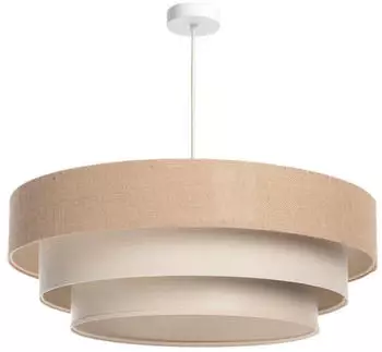 BPS Koncept Boho Pendelleuchte Jute, creme/beige, &Oslash;60cm (050-101-60)