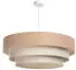 BPS Koncept Boho Pendelleuchte Jute, creme/beige, Ø60cm (050-101-60)