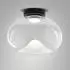 Fabas Luce Brena Runde LED Deckenleuchte Dimmbar, Glas Transparent (3755-65-241)