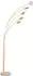 Fischer & Honsel Dent LED-Stehleuchte 5-flammig CCT dimmbar Sandfarben Metall (40551)