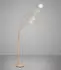 Fischer & Honsel Dent LED-Stehleuchte 5-flammig CCT dimmbar Sandfarben Metall (40551)