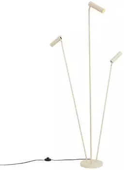 QAZQA Thomas Moderne Stehleuchte 3-flammig GU10 Beige (109441)