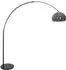 Steinhauer Sparkled Light Bogenleuchte Metall schwarz, Kugel rauchgrau (9878ZW)