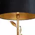 QAZQA Linden Stehleuchte Gold mit schwarzem Schirm, goldener Innenseite, 50cm (111208)