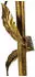 QAZQA Linden Stehleuchte Gold mit schwarzem Schirm, goldener Innenseite, 50cm (111208)