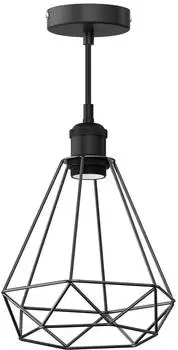 ledscom.de RETRA Vintage Pendelleuchte E27 Käfig-Schirm (SET-5730)