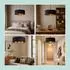 Relaxdays Pendelleuchte Stoffschirm E27 180x40cm schwarz/bronze (10052501)