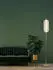 Searchlight Capsule LED Stehlampe, Metall Messing Satiniert, Acryl-Schirm (99296202-0)
