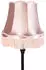 QAZQA Classico Stehleuchte schwarz mit Schirm pink (99166)