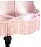 QAZQA Classico Stehleuchte schwarz mit Schirm pink (99166)
