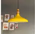 Bamyum Champion Pendelleuchte Holz/Metall Ø35cm E27 Gelb (BMM2066XBCA66)