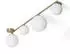 LEDKIA LIGHTING Moonlight Brass Deckenleuchte Metall & Glas 4 Spots Weiß