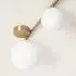 LEDKIA LIGHTING Moonlight Brass Deckenleuchte Metall & Glas 4 Spots Weiß