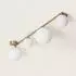 LEDKIA LIGHTING Moonlight Brass Deckenleuchte Metall & Glas 4 Spots Weiß
