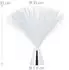 Relaxdays Glasfaserlampe LED Stimmungslicht Farbwechsel 33cm