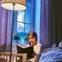 Relaxdays Glasfaserlampe LED Stimmungslicht Farbwechsel 33cm