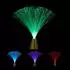 Relaxdays Glasfaserlampe LED Stimmungslicht Farbwechsel 33cm