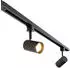 QAZQA Iconic Jeana Schienensystem 6 Spots Schwarz 200cm Stahl (109621)