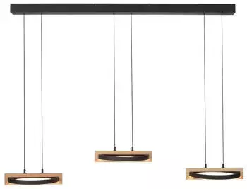 Mondo LED-Pendelleuchte Famera 135 x 200 cm braun/schwarz