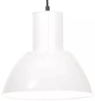 vidaXL Deckenleuchte Rund 25W E27 Wei&szlig; 28,5cm (320570)
