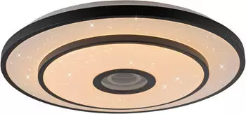 JUST LIGHT Turanus LED-Deckenleuchte Sternenhimmel &Oslash;50cm schwarz (15456-18)