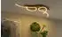 Elobra Panama Curved LED Deckenleuchte Eiche/Nickel, 28W, 128cm