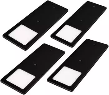 Kalb LED Unterbauleuchte Einbauspot schwarz 5W neutralwei&szlig; 4er Set