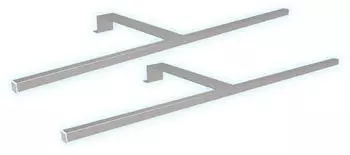 Kalb LED Schwebetürenschrank-Aufbauleuchte 600mm neutralweiß, silbergrau (KA210054_S2)