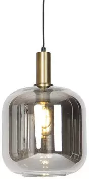 QAZQA Zuzanna Smart LED Pendelleuchte, Rund, Rauchglas, Dimmbar, 2700K-6500K, &Oslash;25cm (107439)