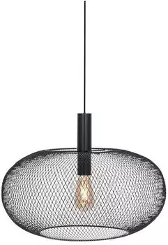 Steinhauer Cloud Pendelleuchte Metall Acryl Schwarz &Oslash;50cm (3331ZW)