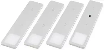Kalb Solid2 LED Unterbauleuchte Set 4x3W silbergrau mech. Schalter (KA220043_S4)