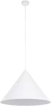 TK Lighting Cono Pendelleuchte 1-flammig E27 Ø50cm weiß (10010)