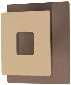 Fischer & Honsel Hennes LED-Wandleuchte rund Metall greige, &Oslash;18cm (30636)