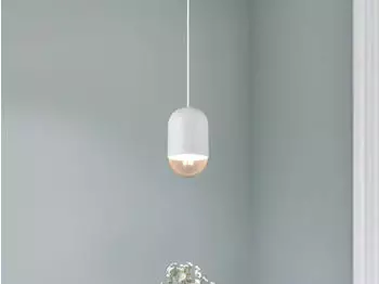 Trio NARA Pendelleuchte Wei&szlig;, E27, &Oslash;11cm, H150cm