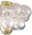 QAZQA Uvas Design Deckenleuchte Messing Regenbogenglas 4-flammig (108583)