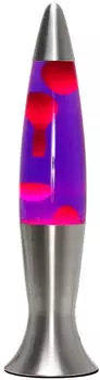 Licht-Erlebnisse Angelina Lavalampe Lila Rot Silber, 40cm, G9 (LA552612)