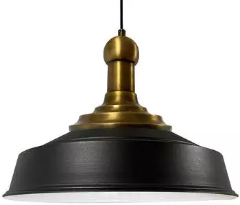 Bamyum Asletl Long Knob Pendelleuchte Industrial Schwarz Metall &Oslash;40cm E27 (BMM2013SLTB01)