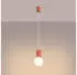 Sollux Halo Pendelleuchte Glas geriffelt Apricot 1xG9 (SL.1754)
