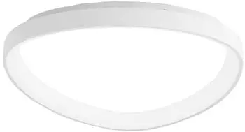 Fabas Luce Quirk LED-Deckenleuchte &Oslash;60cm Wei&szlig;, Metall/Kunststoff (3789-65-102)