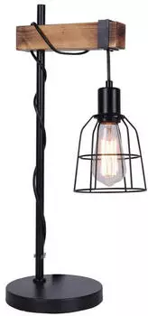 Italux Ponte Industrielle Retro Tischlampe 2-flammig E27 Schwarz (TB-4290-1)