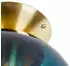QAZQA Pallon Art Deco Deckenleuchte Messing ozeanblauer Glasschirm (97254)