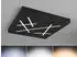 Trio Snip LED Decken- & Wandleuchte dimmbar, schwarz matt, 50cm (630810132)