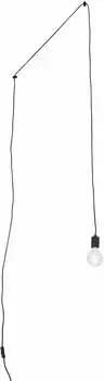 QAZQA Cavalux Pendelleuchte Schwarz mit Stecker (99233)