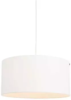 QAZQA Combi Pendelleuchte mit Schirm, Textil, wei&szlig;, &Oslash;50cm (97055)