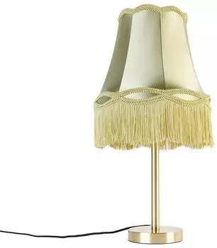 QAZQA Granny Tischlampe mit gr&uuml;nem Schirm, &Oslash;30cm (107302)