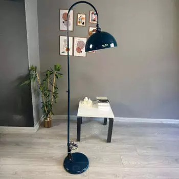Bamyum Gorkiede Stehlampe Metall, E27, verstellbarer Lampenschirm, Nachtblau (Gorkiede)
