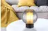 Globo Ulf Tischleuchte Metall schwarz matt Rauchglas, E27, H22cm